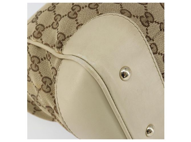 GUCCI GG Canvas Web Sherry Line Mayfair Tote Bag Beige Rot 257061 Auth ep12533 - Ansicht 14