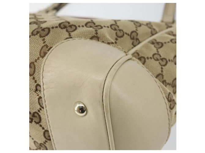 GUCCI GG Canvas Web Sherry Line Mayfair Tote Bag Beige Rot 257061 Auth ep12533 - Ansicht 15