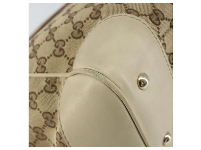 GUCCI GG Canvas Web Sherry Line Mayfair Tote Bag Beige Rot 257061 Auth ep12533 - Ansicht 16