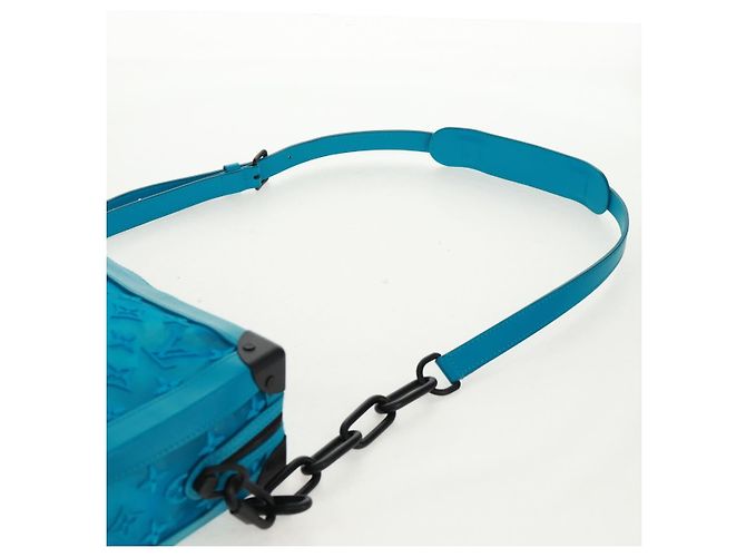 LOUIS VUITTON Borsa Trunk Morbida in Rete Monogram Blu M45074 LV Auth 160888SAM - vista 15