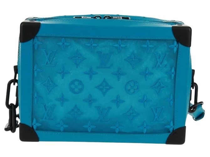 LOUIS VUITTON Borsa Trunk Morbida in Rete Monogram Blu M45074 LV Auth 160888SAM - vista 2