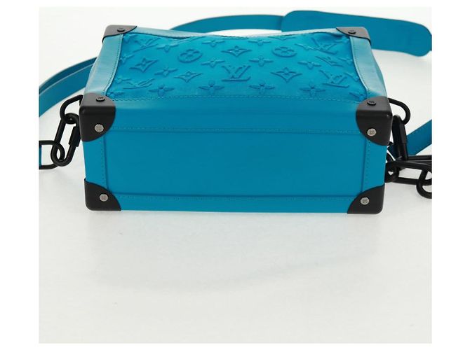 LOUIS VUITTON Borsa Trunk Morbida in Rete Monogram Blu M45074 LV Auth 160888SAM - vista 5