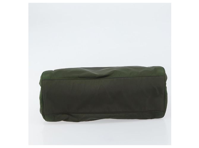 PRADA Borsa a mano in nylon khaki argento autentica bs31898 Cachi - vista 5
