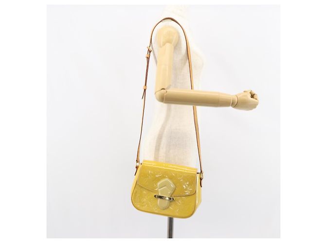 LOUIS VUITTON Vernis Bell Flower GM Shoulder Bag Broncorail M91706 Auth BA9045 - view 22