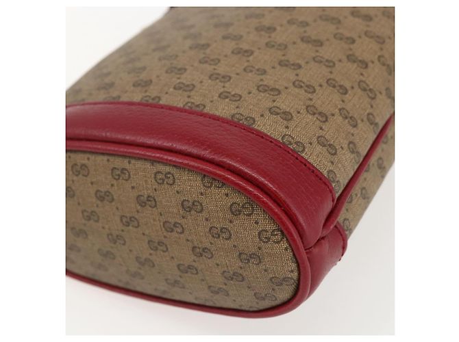 Borsa a Spalla Gucci Micro GG Supreme Doraemon in PVC Beige 647801 Auth 159307SAM D'oro - vista 12