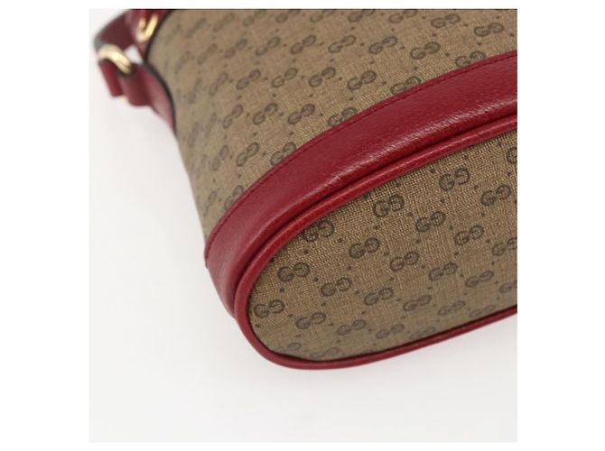 Borsa a Spalla Gucci Micro GG Supreme Doraemon in PVC Beige 647801 Auth 159307SAM D'oro - vista 13