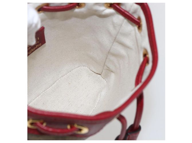 Borsa a Spalla Gucci Micro GG Supreme Doraemon in PVC Beige 647801 Auth 159307SAM D'oro - vista 17