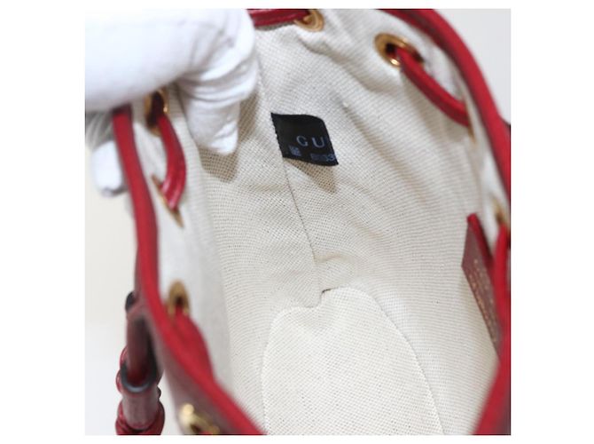 Borsa a Spalla Gucci Micro GG Supreme Doraemon in PVC Beige 647801 Auth 159307SAM D'oro - vista 18