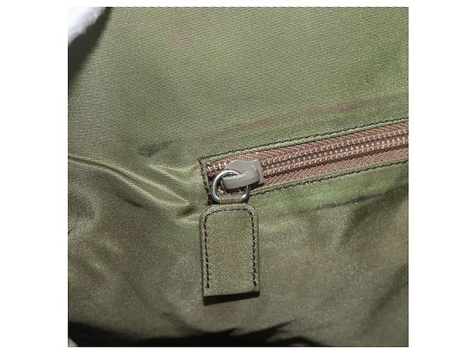 PRADA Borsa a mano in nylon khaki argento autentica bs31882 Cachi - vista 19