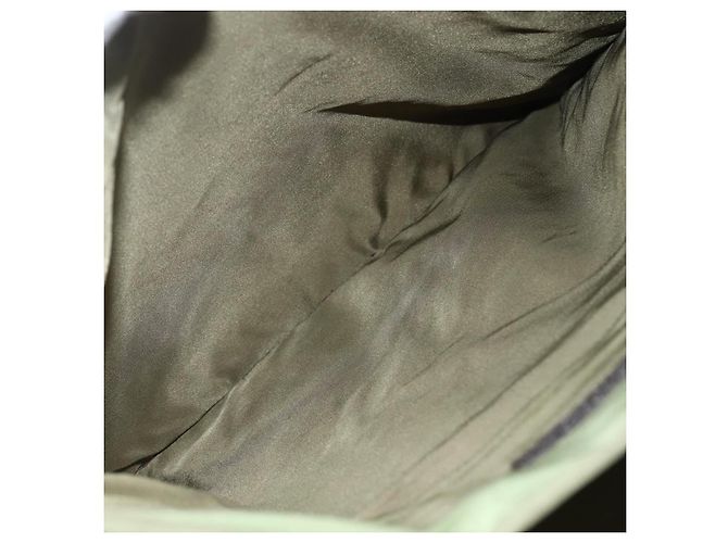 PRADA Borsa a mano in nylon khaki argento autentica bs31882 Cachi - vista 23
