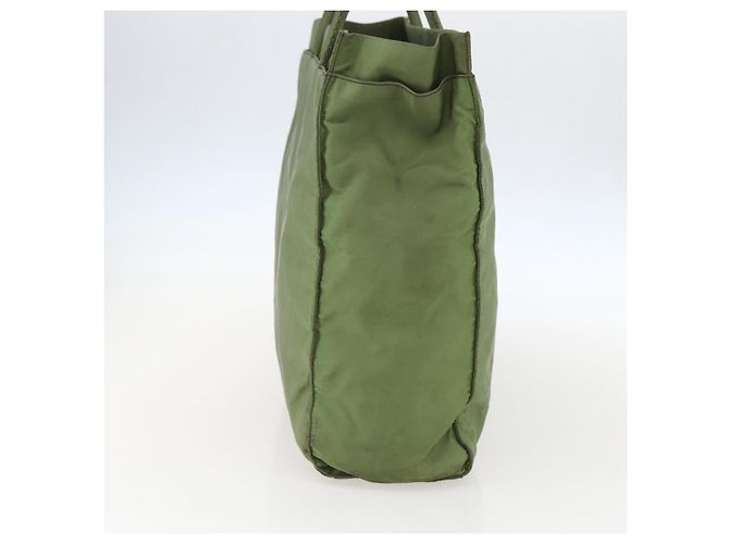 PRADA Borsa a mano in nylon khaki argento autentica bs31882 Cachi - vista 4