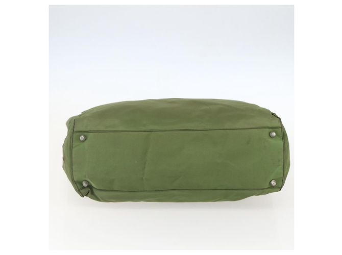 PRADA Borsa a mano in nylon khaki argento autentica bs31882 Cachi - vista 5