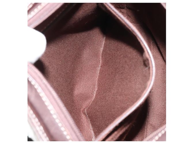 LOEWE Borsa a Spalla Anagramma Nylon Marrone Oro Auth 160683 D'oro - vista 20