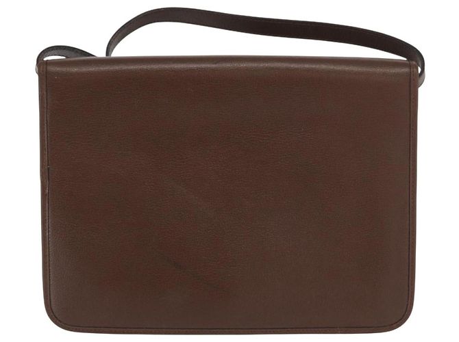 Borsa a Spalla Christian Dior in Pelle Marrone Oro Auth bs31813 D'oro - vista 3