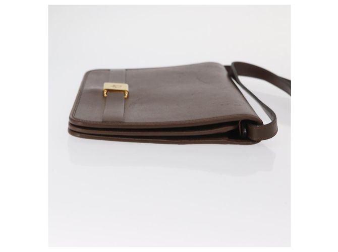 Borsa a Spalla Christian Dior in Pelle Marrone Oro Auth bs31813 D'oro - vista 4