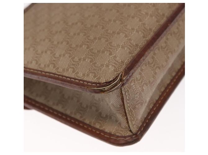 Céline Borsa a Spalla in Tela Macadam CELINE PVC Beige Oro Auth bs31811 D'oro - vista 16