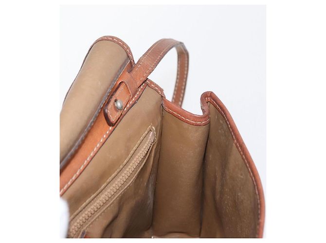 Céline Borsa a Spalla in Tela Macadam CELINE PVC Beige Oro Auth bs31811 D'oro - vista 20