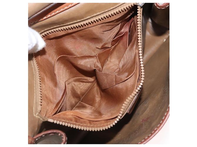 Céline Borsa a Spalla in Tela Macadam CELINE PVC Beige Oro Auth bs31811 D'oro - vista 23