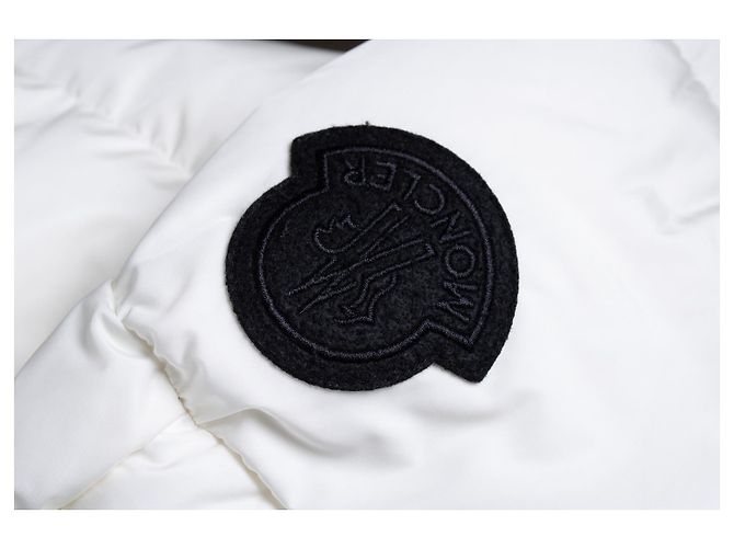 Moncler, Abrigo acolchado blanco - vista 7