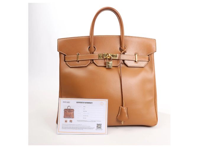 Haut à courroies Hermès HERMES Haut A Courroies 32 Borsa in Vacca Marrone Y:1995 - vista 10