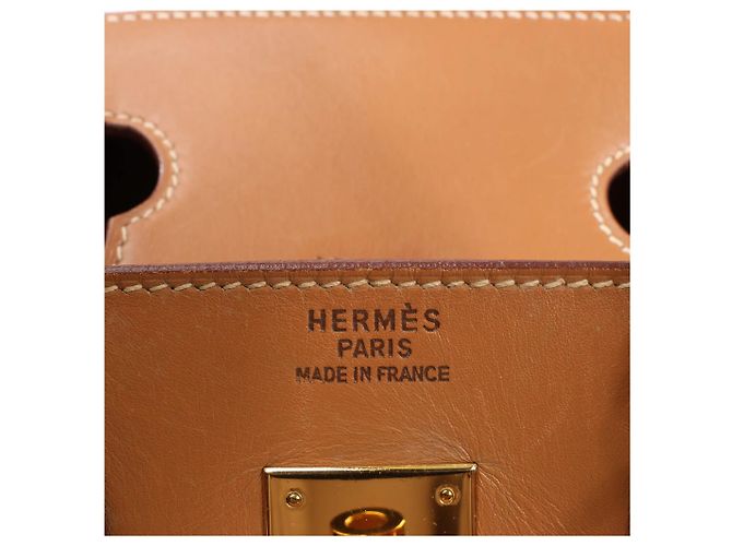 Haut à courroies Hermès HERMES Haut A Courroies 32 Borsa in Vacca Marrone Y:1995 - vista 11