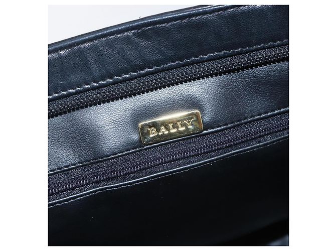 BALLY Borsa Tote in Pelle Nera Oro Auth bs31897 Nero D'oro - vista 11