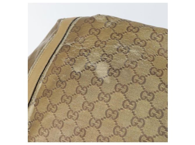 Borsa Tote Abbey GG Crystal Gucci Oro 211982 Auth 160848 D'oro - vista 10