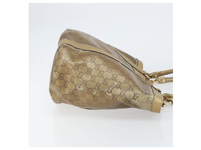 Borsa Tote Abbey GG Crystal Gucci Oro 211982 Auth 160848 D'oro - vista 3