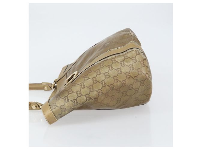 Borsa Tote Abbey GG Crystal Gucci Oro 211982 Auth 160848 D'oro - vista 4
