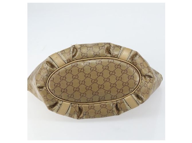 Borsa Tote Abbey GG Crystal Gucci Oro 211982 Auth 160848 D'oro - vista 5
