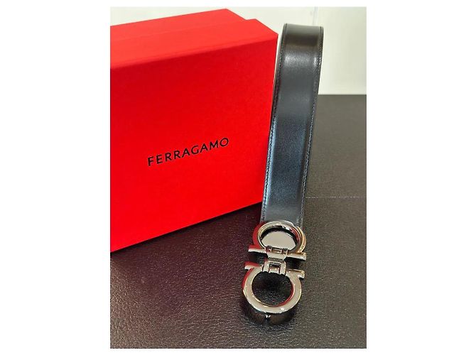 cintura salvatore ferragamo Ferragamo 670118 758524 Nero Blu - vista 5
