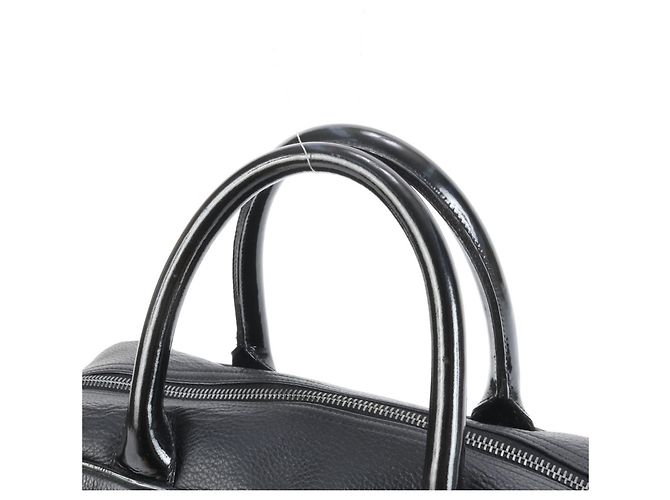 Borsa Bowling in Pelle Caviar Matelassé Chanel Nero - vista 2