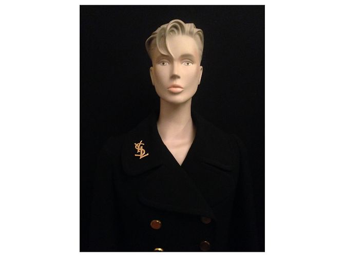Spilla Yves Saint Laurent Grande YSL Oro D'oro - vista 4