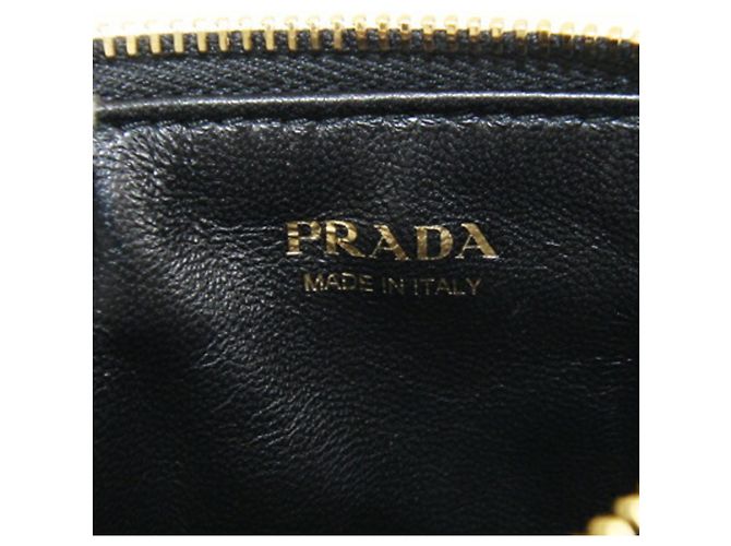 Billetera de cuero negro Prada - vista 4