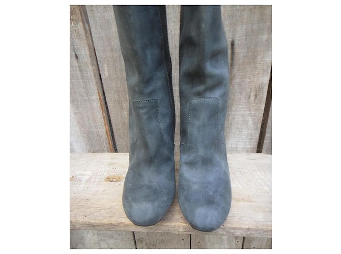 Botines Nicholas Kirkwood de cuero gris - vista 3