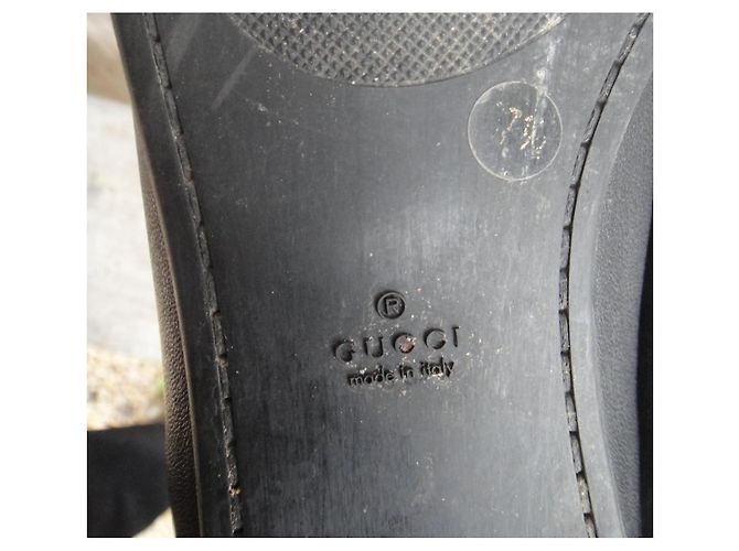 Botas Gucci de cuero negro - vista 10