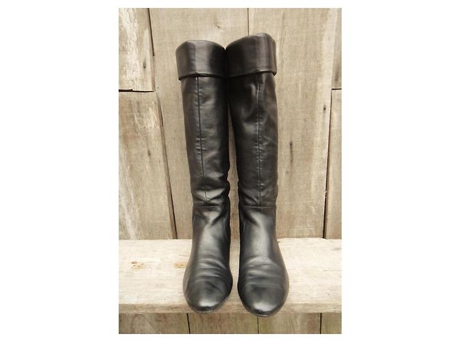 Botas Gucci de cuero negro - vista 4