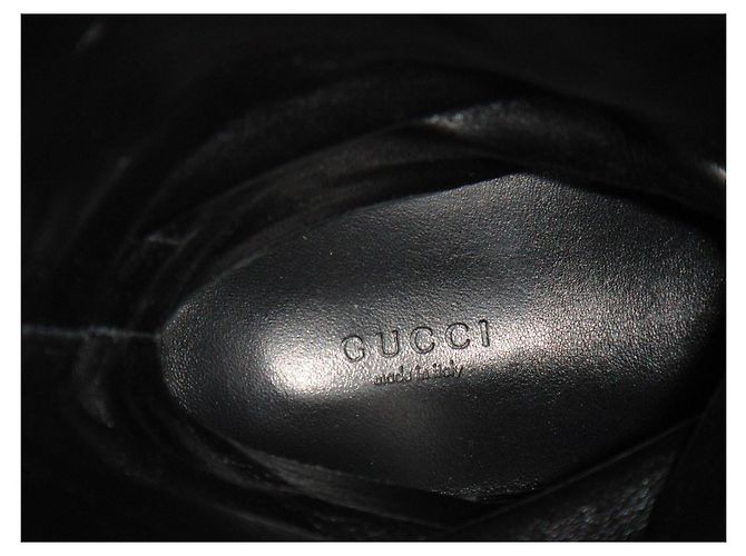 Botas Gucci de cuero negro - vista 9