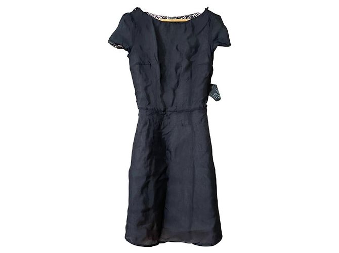 Prada Kleid mit Blumen-Spitzenmuster Schwarz Pink - Ansicht 4