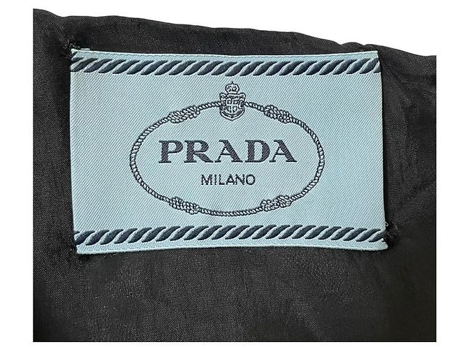 Prada Kleid mit Blumen-Spitzenmuster Schwarz Pink - Ansicht 6