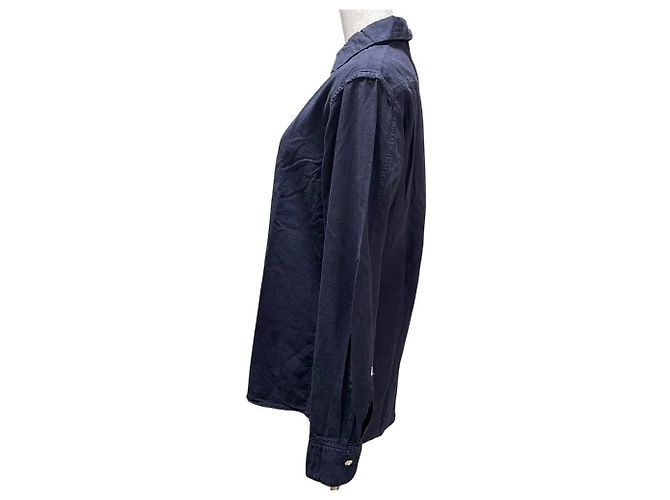 Autre Marque Camisa 45R de algodón Azul Azul marino - vista 2