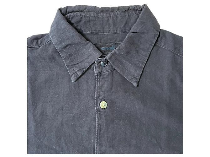 Autre Marque Camisa 45R de algodón Azul Azul marino - vista 7