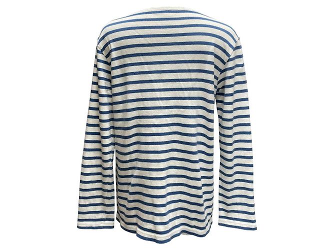 Autre Marque ORCIVAL Baskenhemd Genäht Blau Aus weiß - Ansicht 3