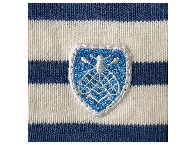 Autre Marque ORCIVAL Baskenhemd Genäht Blau Aus weiß - Ansicht 4