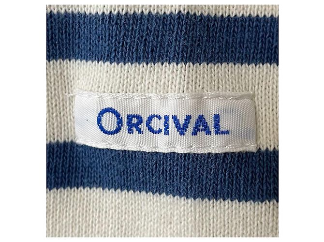 Autre Marque ORCIVAL Baskenhemd Genäht Blau Aus weiß - Ansicht 5