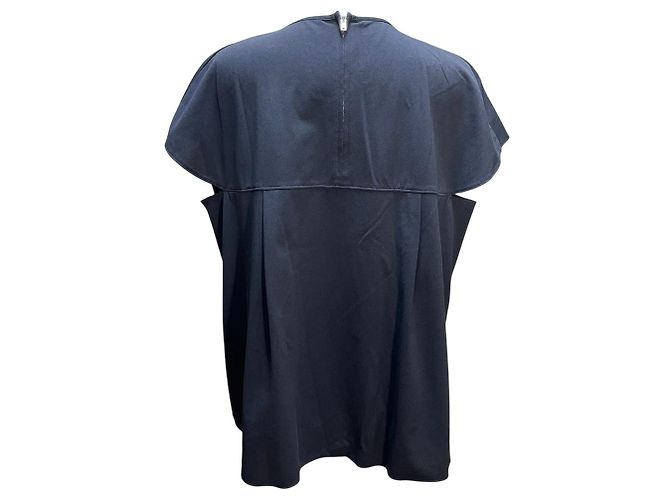 Autre Marque Blusa de seda con pliegue frontal Ballsey TOMORROWLAND Azul Azul marino - vista 3