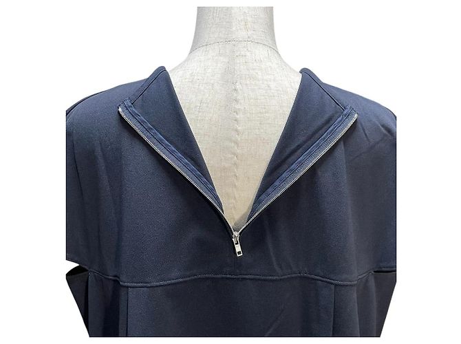 Autre Marque Blusa de seda con pliegue frontal Ballsey TOMORROWLAND Azul Azul marino - vista 4