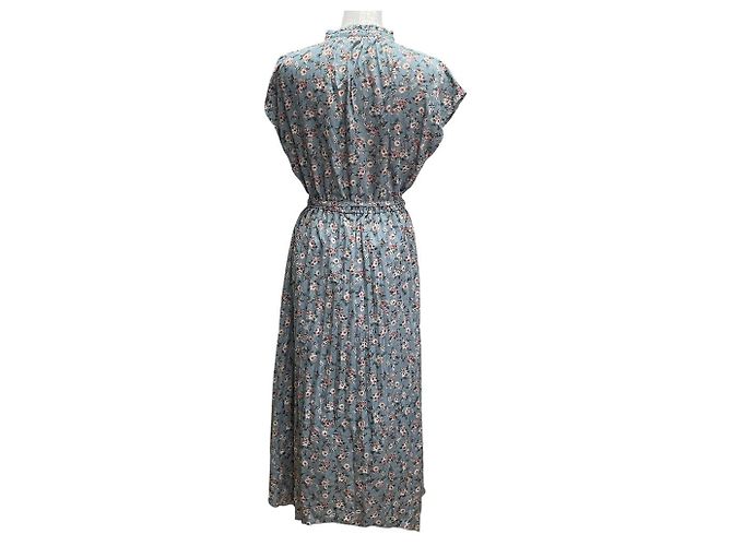 Autre Marque Robe plissée à imprimé floral AS KNOW AS Marron - vue 3