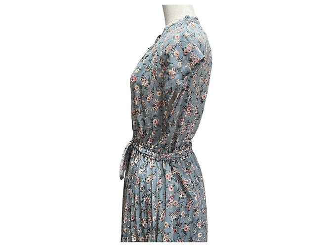 Autre Marque Robe plissée à imprimé floral AS KNOW AS Marron - vue 5