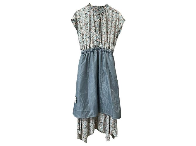 Autre Marque Robe plissée à imprimé floral AS KNOW AS Marron - vue 6